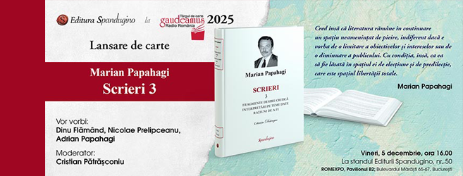 Evenimente Spandugino la Gaudeamus 2025 | Papahagi