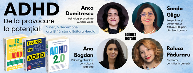 Evenimente Herald la Gaudeamus 2025 vineri