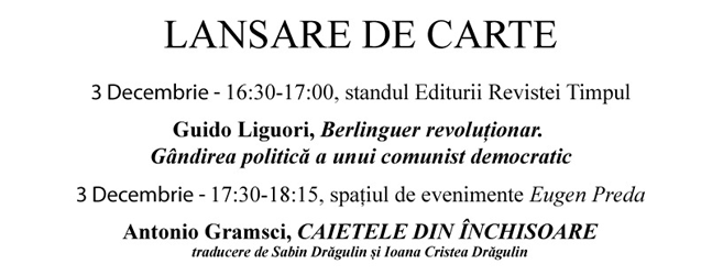 Evenimente Editura Revistei Timpul la Gaudeamus 2025