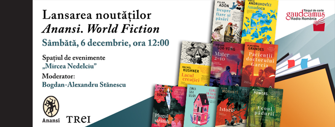  	Evenimente Editura TREI la Trgul de Carte Gaudeamus 2025 | Anansi World Fiction