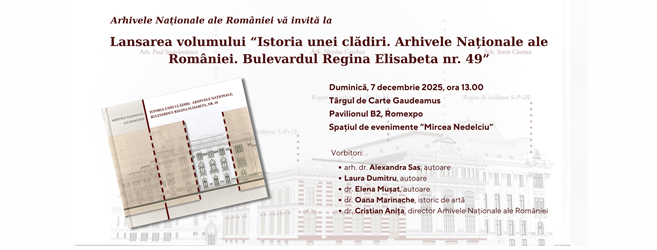  Evenimente Arhivele Naionale la Gaudeamus 2025