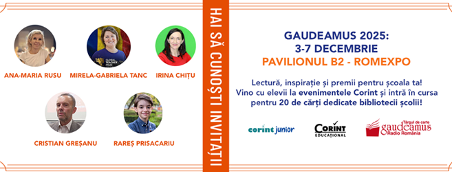 Evenimente Corint la Gaudeamus 2025