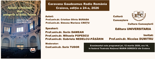 Eveniment Editura Universitaria la Gaudeamus Craiova 2026 - Aplicatii in psihologie