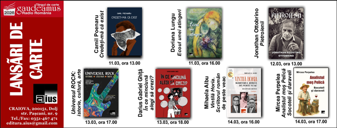Eveniment Editura Aius la Gaudeamus Craiova 2026