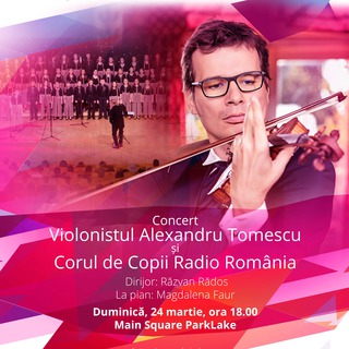 De ziua Radio Romnia Muzical, violonistul Alexandru Tomescu &#537;i Corul de Copii Radio Romnia cnt la ParkLake Shopping Center din Bucure&#537;ti, iar n Librriile Humanitas &#537;i pe carturesti.ro sunt Zilele muzicii clasice