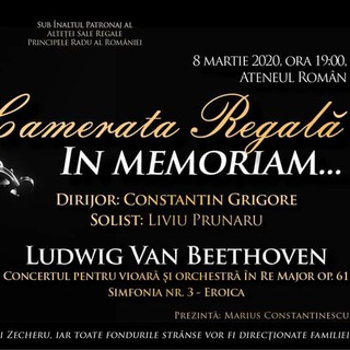 'In memoriam' - Concert al Cameratei Regale sub cupola Ateneului Romn - joi, 7 mai 2020, ora 19:00
