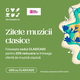 Zilele muzicii clasice n magazinul online Crture&#537;ti, cu ocazia Zilei Radio Romnia Muzical