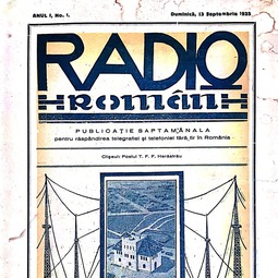 "Radio Român", 13 septembrie 1925, anul I, nr. 1