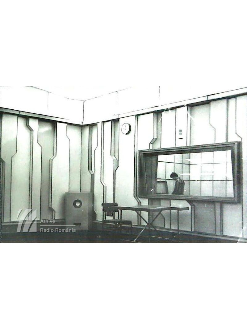 Studio din interiorul sediului Radio Cluj (1967)