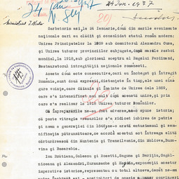 Ion Nistor - Unirea (24 ian. 1937)
