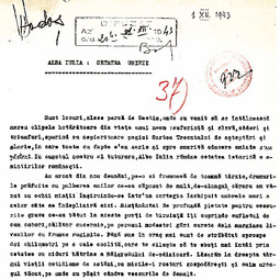 &#8220;Universitatea Radio&#8221;. Alexandru Hodo&#537; - Alba Iulia. Cetatea Unirii (1 dec. 1943)