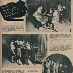 Pagină dedicată emisiunii "Ora &#536;colarilor" (1935)