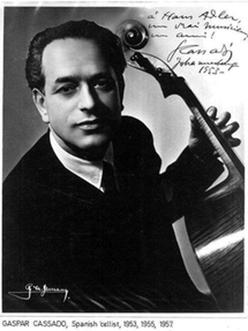 Festivalul Internaional "George Enescu", ediia a III-a, 1964. Recital susinut de Gaspar Cassado - violoncel i Chieco Hara de Cassado - pian