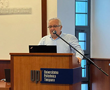                                       „Univers ingineresc”           Invitat: dl. prof. dr. ing. Liviu Marșavina, prorector al Universit�ții Politehnica din Timișoara, membru corespondent al Academiei Rom�ne – Sec�ia de �t